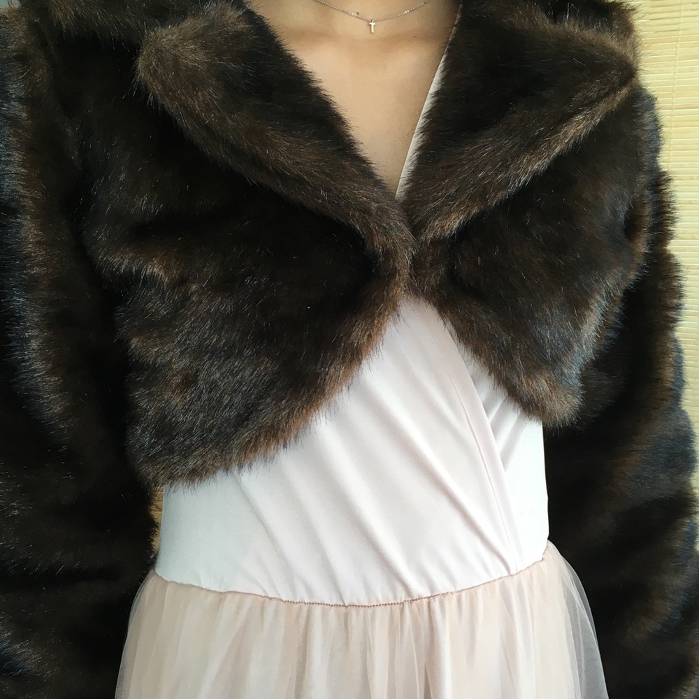 Faux Fur cropped jacket